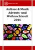 Anlässe & Musik Advents- und Weihnachtszeit 2016