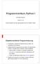 Programmierkurs Python I
