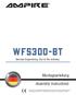 WFS300-BT. ampire. Assembly Instructions. Montageanleitung. German Engineering. Out of the ordinary.