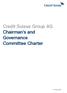 Credit Suisse Group AG Chairman s and Governance Committee Charter