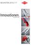 NEUHEITEN 2016 / 17. Innovationen. MADE IN GERMANY SEIT 1882
