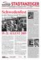 Amtliches Bekanntmachungsblatt der Hansestadt Wismar 14. Jahrgang Sonderausgabe zum Schwedenfest August