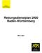 Rettungsdienstplan 2000 Baden-Württemberg