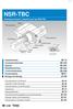 NSR-TBC. Selbstausrichtende Linearführung Typ NSR-TBC. Auswahlkriterien. Konstruktionshinweise. Optionen. Bestellbezeichnung. Vorsichtsmaßnahmen