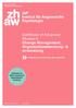Certificate of Advanced Studies in Change Management, Organisationsberatung- & entwicklung