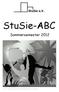 StuSie e.v. StuSie-ABC. Sommersemester Foto: Gerd Altmann/Shapes:AllSilhouettes.com / pixelio.de