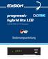 progressiv hybrid lite LED FullHD DVB-C/T2 Receiver