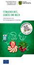 Fitmacher Obst, Gemüse und Milch. Informationen zum EU-Schulprogramm in Sachsen