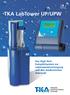 TKA LabTower UP/UPW. Das High-Tech- Komplettsystem zur Laborwasserversorgung und den medizinischen Gebrauch