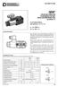 QDE* /112 GD PROPORTIONALER STROMREGLER MIT DRUCKKOMPENSATION BAUREIHE 10. Q max 80 l/min PLATTENAUFBAU ISO (CETOP 03) p max 250 bar