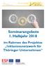 Seminarangebote 1. Halbjahr im Rahmen des Projektes Inklusionsnetzwerk für Thüringer Unternehmen