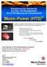 Moon-Power (HTS) Moon-Power. Reduzierung der Verbräuche von Heiz- und Dampfkesseln durch Verringerung der Kesselverluste.
