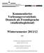 Kommentiertes Vorlesungsverzeichnis Deutsch als Fremdsprache (studienbegleitend) Wintersemester 2011/12