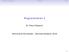 Collections und Iteratoren ListIterator Sets. Programmieren II. Dr. Klaus Höppner. Hochschule Darmstadt Sommersemester / 22