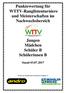 Punktewertung für WTTV-Ranglistenturniere und Meisterschaften im Nachwuchsbereich. Jungen Mädchen Schüler B Schülerinnen B