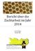 Bericht über die Zuchtarbeit im Jahr 2014