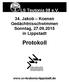 LS Teutonia 08 e.v. 34. Jakob Koenen Gedächtnisschwimmen Sonntag, in Lippstadt Protokoll
