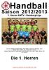 Handball. Saison 2012/ Herren AMTV - Hamburg-Liga