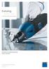 Katalog. Elektro-, Akku- und Druckluftwerkzeuge. Produkte für die Blechbearbeitung Edition 2010/ 2011