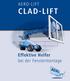 AERO-LIFT CLAD-LIFT. Effektive Helfer bei der Fenstermontage