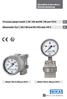 Operating instructions Betriebsanleitung. Pressure gauge model 7, NS 100 and NS 160 per ATEX. Manometer Typ 7, NG 100 und NG 160 nach ATEX