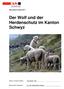 Maturaarbeit Oktober Der Wolf und der Herdenschutz im Kanton Schwyz