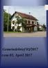 Gemeindebrief. der Gemeinde Eching am Ammersee. 03 / April Aktuelles aus dem Rathaus. Termine aus dem Gemeindeleben: