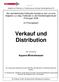 Verkauf und Distribution