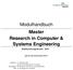 Modulhandbuch Master Research in Computer & Systems Engineering