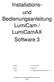 Installationsund. Bedienungsanleitung LumiCam / LumiCamAX Software 3