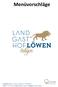 Menüvorschläge Landgasthof Löwen Telefon  Homepage