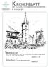 KIRCHENBLATT. der Ev.-Luth. Kirchgemeinde Wildenfels. Nr. 4 Juni - Juli 2011