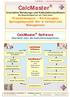 CalcMaster. CalcMaster Software Überblick über die Kalkulationsoptionen