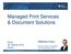 Managed Print Services & Document Solutions
