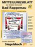 Bad Rappenau MITTEILUNGSBLATT. Siegelsbach. der Großen Kreisstadt. und der Gemeinde. Premiere: Sa. 23. Jan. 2010, Uhr