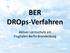 BER DROps-Verfahren. Aktiver Lärmschutz am Flughafen Berlin Brandenburg. 96. Sitzung der Fluglärmkommission am