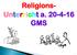 Religions- Unterricht a GMS