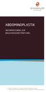 Abdominoplastik. Informationen zur bauchdeckenstraffung