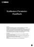 Synthesizer-Parameter- Handbuch