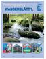 WASSERBLÄTT L. Vogtländisches. Informationszeitung des Zweckverbandes Wasser und Abwasser Vogtland (ZWAV) Jahrgang.