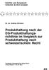 Produkthaftung nach der