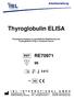 Thyroglobulin ELISA. Enzymimmunoassay zur quantitativen Bestimmung von Thyreoglobulin (htg) in humanem Serum.