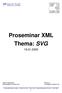 Proseminar XML Thema: SVG