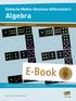 Algebra. Einfache Mathe-Dominos differenziert: Reihentitel. Klasse 5 10 Niveau Haupt- und Realschule