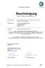 Bescheinigung über Produktkonformität (QAL 1)