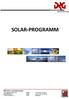 SOLAR PROGRAMM DRG Dicht und Klebetechnik