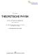 Walter Greiner THEORETISCHE PHYSIK. Ein Lehr- und Übungsbuch für Anfangssemester. Band 2: Mechanik ll