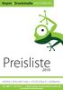 Preisliste. Kopier+Druckstudio WASSERBURG KOPIEN + BESCHRIFTUNG + (TEXTIL)DRUCK + WERBUNG
