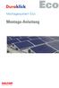 Montagesystem Eco. Montage-Anleitung