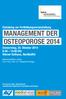 Einladung zur Fortbildungsveranstaltung MANAGEMENT DER OSTEOPOROSE 2014